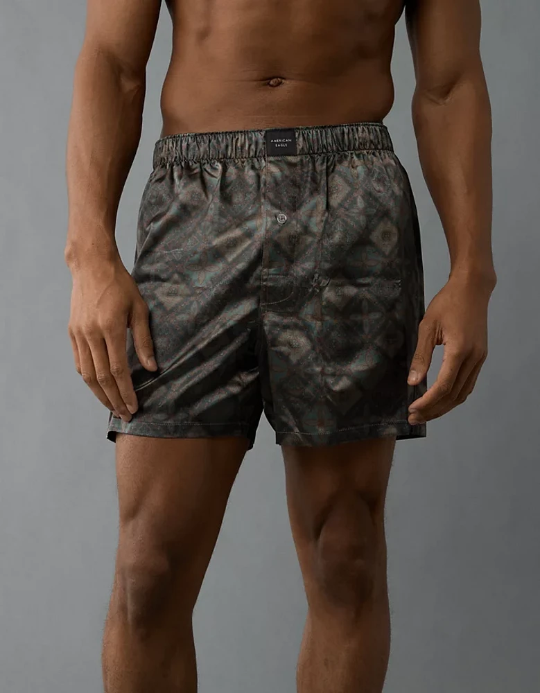 AEO Men's Bandana Satin Pocket Boxer Short