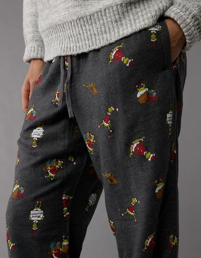 AE Grinch Flannel Lounge Pant