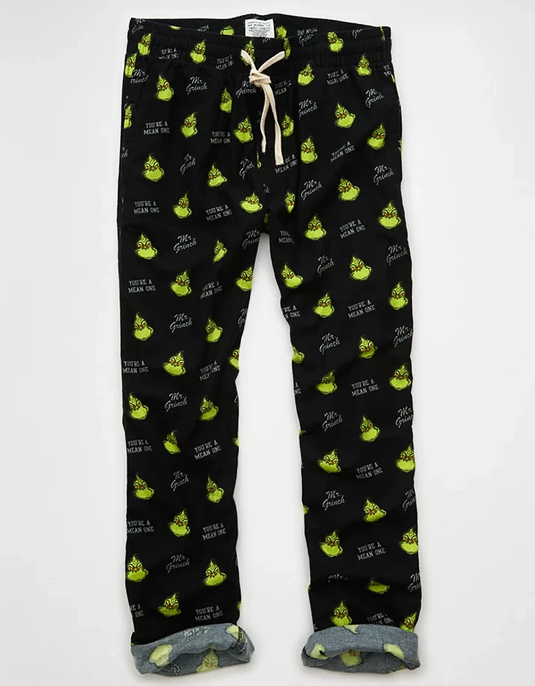 AE Grinch Flannel Lounge Pant