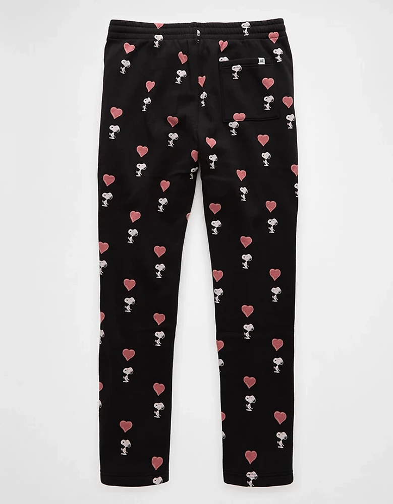 Pantalon de détente en flanelle Snoopy la Saint-Valentin AE