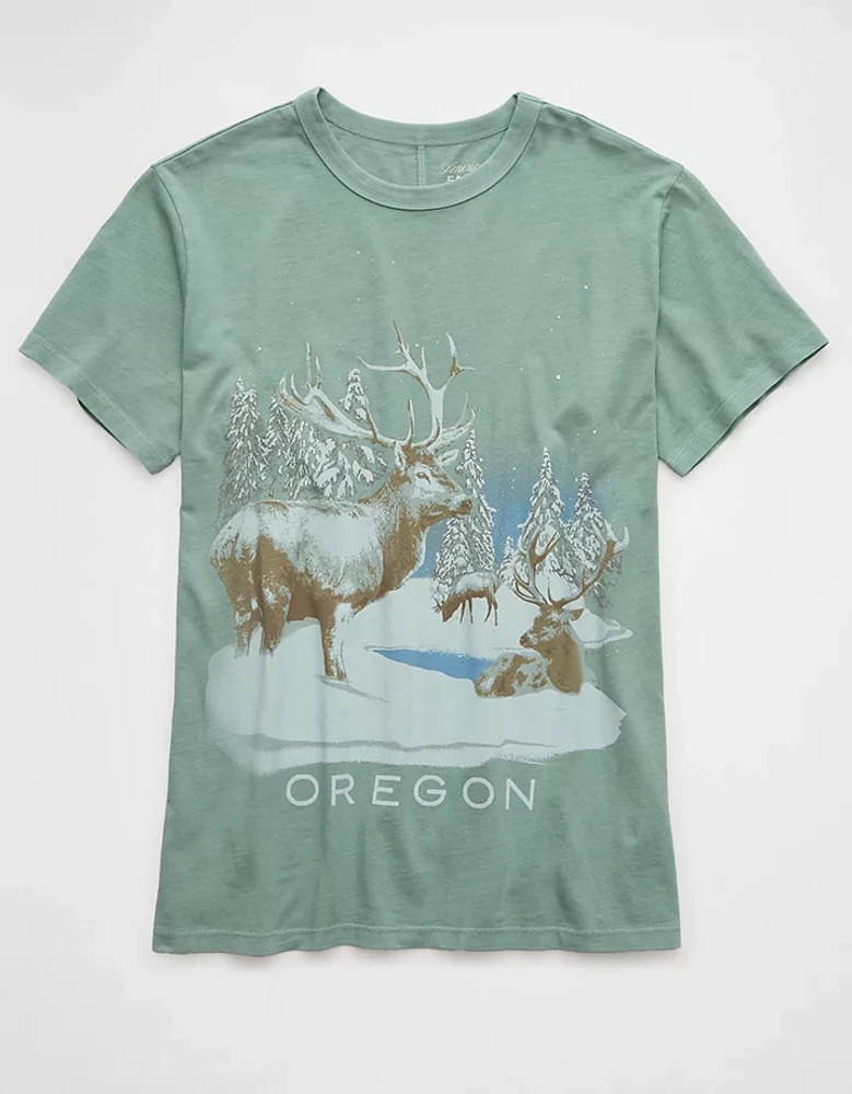 T-shirt à image Oregon des Fêtes AE