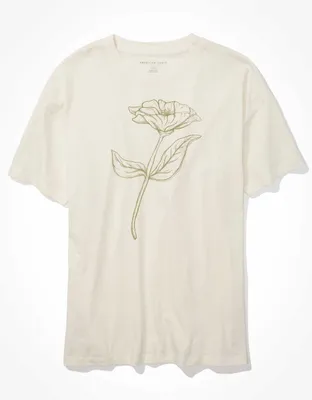 AE Oversized Flower Graphic Tee
