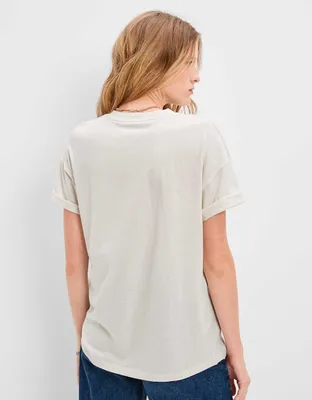 AE Oversized Flower Graphic Tee
