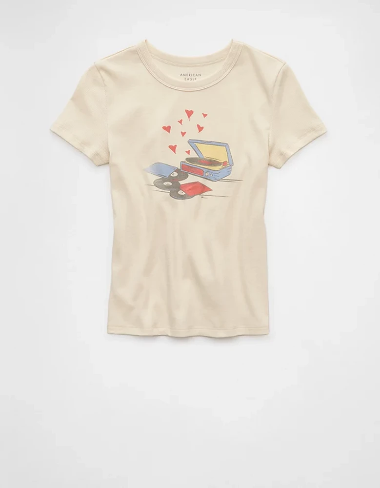 AE Hey Baby Valentine's Day Graphic T-Shirt