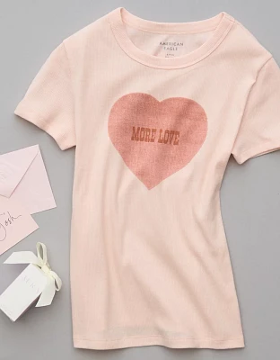 AE Hey Baby Valentine's Day Graphic T-Shirt