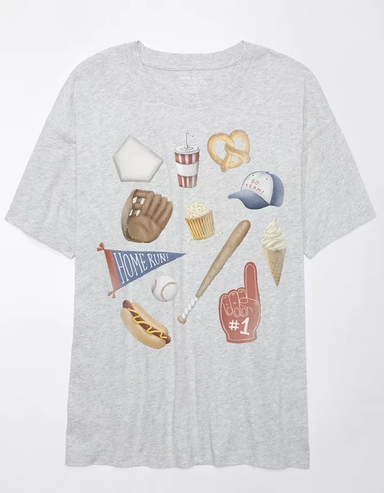 T-shirt surdimensionné à image de sports AE