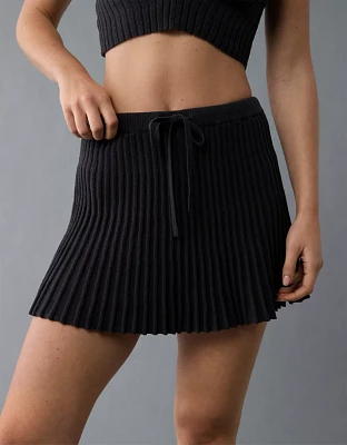 AE Ribbed Knit Mini Skirt