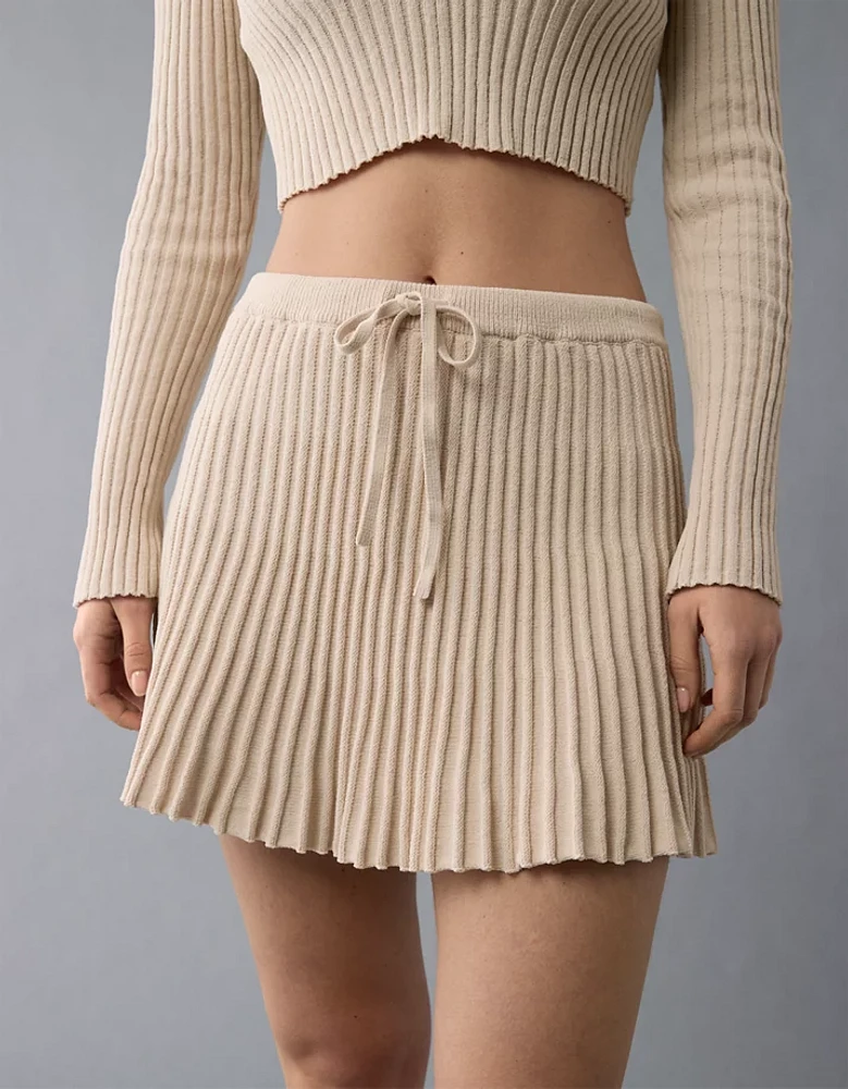 Minijupe en tricot côtelé AE