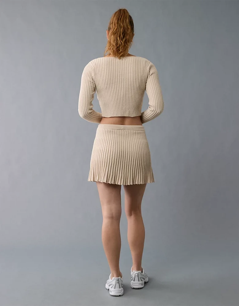 Minijupe en tricot côtelé AE