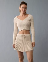 Minijupe en tricot côtelé AE