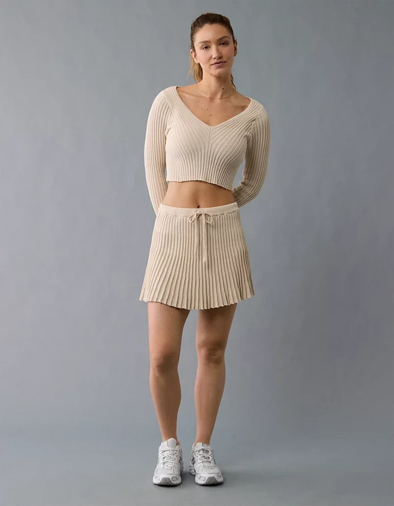 Minijupe en tricot côtelé AE
