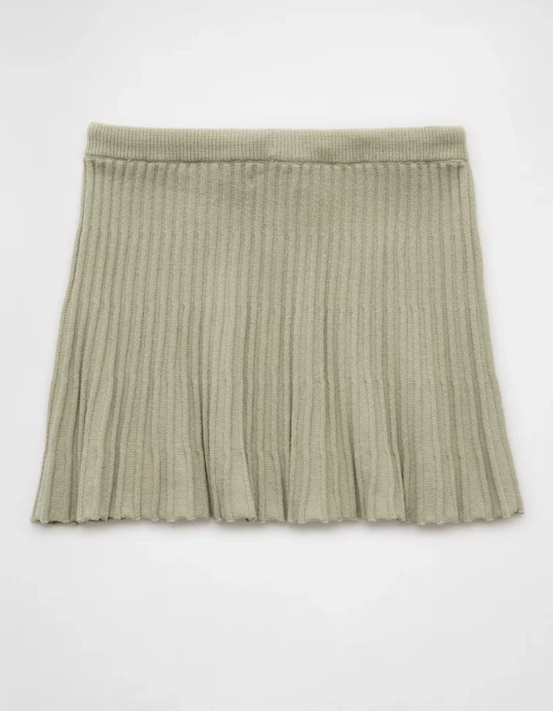 AE Ribbed Knit Mini Skirt