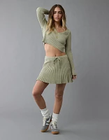 AE Ribbed Knit Mini Skirt