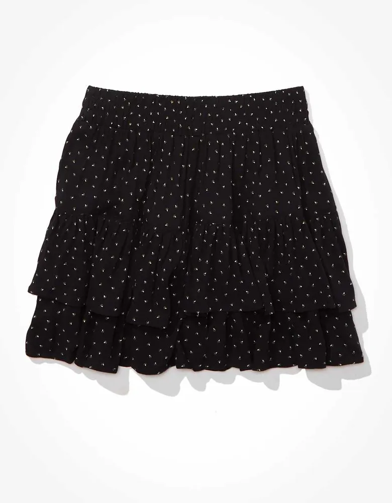 AE Tiered Ruffle Tie-Waist Mini Skirt