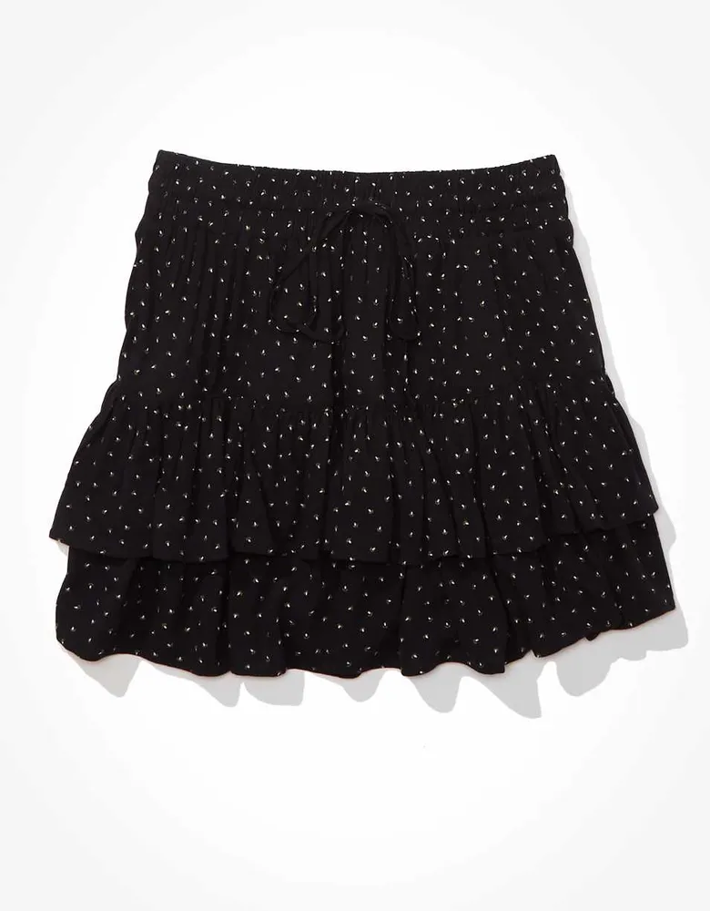 AE Tiered Ruffle Tie-Waist Mini Skirt