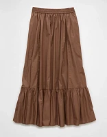 AE High-Waisted Ruffle Maxi Skirt