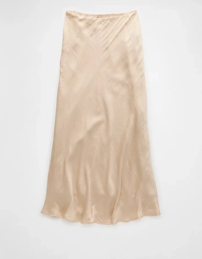 AE High-Waisted Midi Slip Skirt