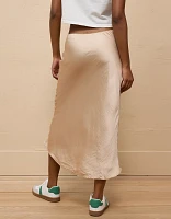 AE High-Waisted Midi Slip Skirt