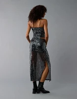 AE High-Waisted Sequin Maxi Skirt