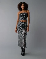 AE High-Waisted Sequin Maxi Skirt