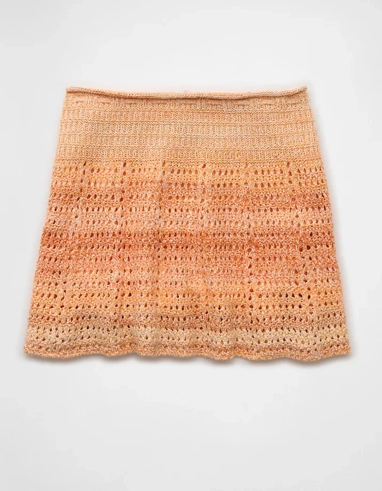 Minijupe au crochet à taille haute AE