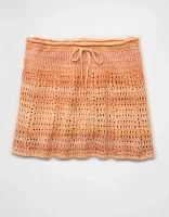 Minijupe au crochet à taille haute AE