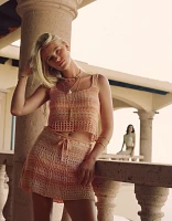 Minijupe au crochet à taille haute AE