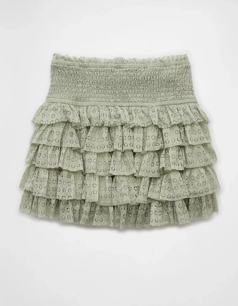 AE High-Waisted Ruffle Mini Skort