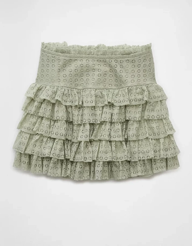 AE High-Waisted Ruffle Mini Skort