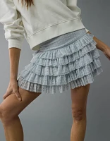 AE High-Waisted Ruffle Mini Skort