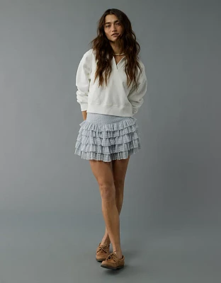 AE High-Waisted Ruffle Mini Skort