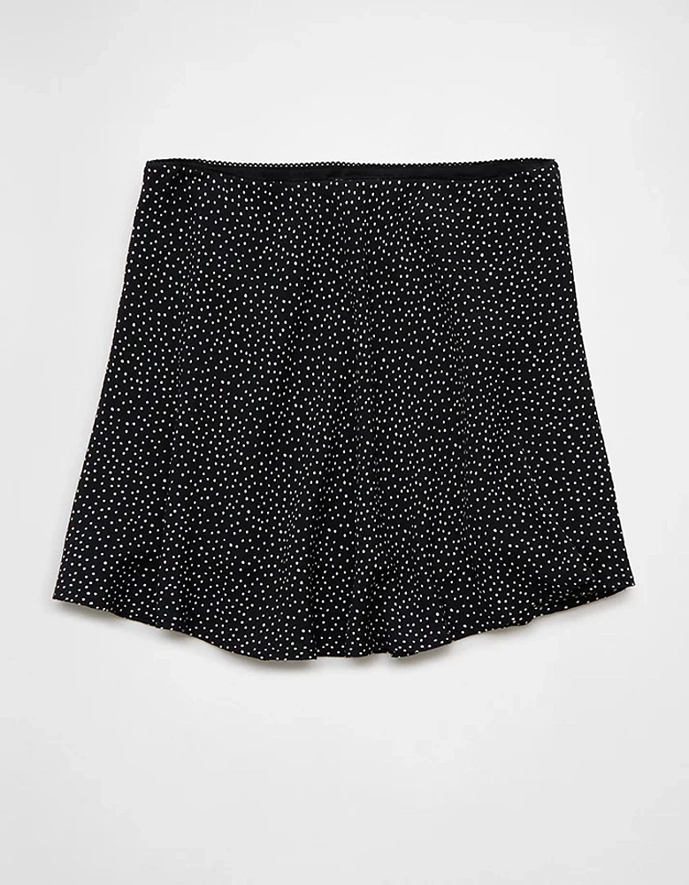 AE Stretch High-Waisted Crepe Mini Slip Skirt