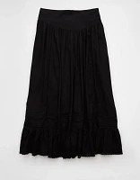 AE High-Waisted Ruffle Maxi Skirt