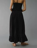 AE High-Waisted Ruffle Maxi Skirt