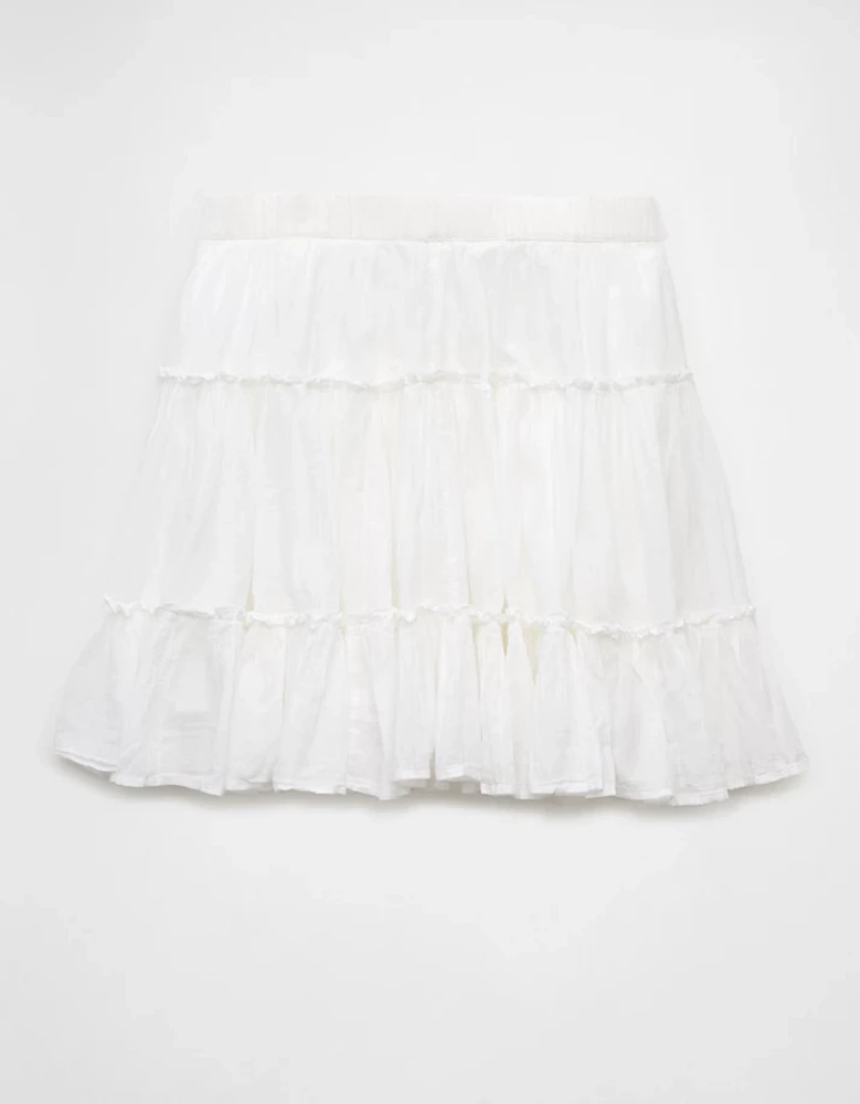 AE High-Waisted Tiered Mini Skirt