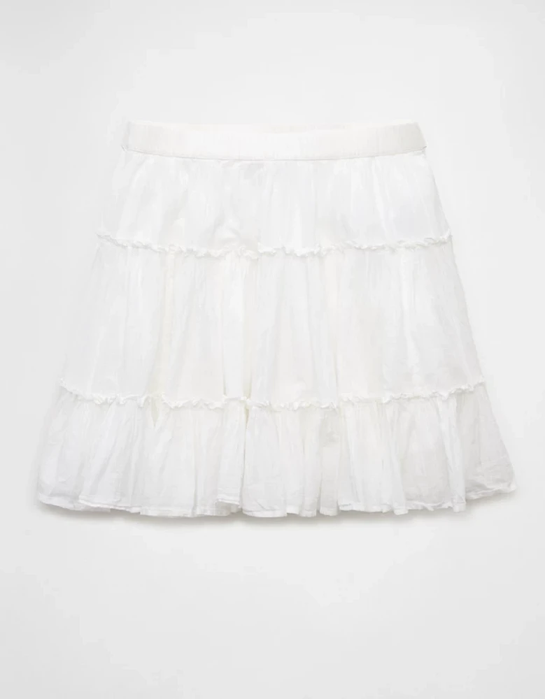 AE High-Waisted Tiered Mini Skirt