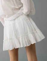AE High-Waisted Tiered Mini Skirt