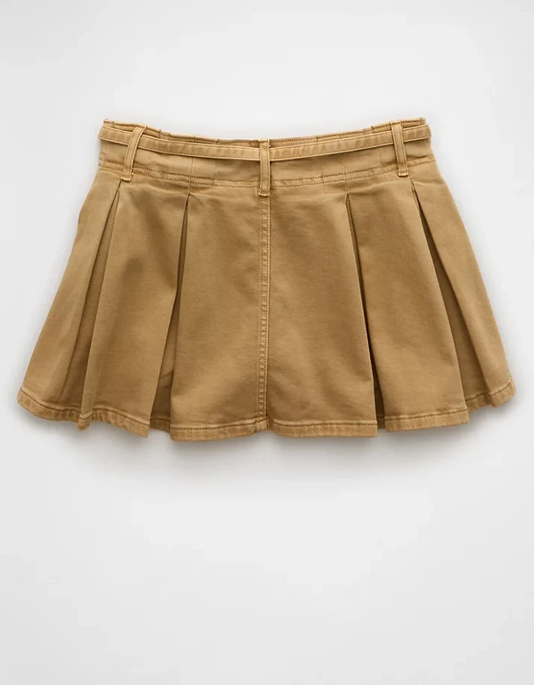 Minijupe-short plissée extensible à taille mi-basse AE