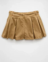 Minijupe-short plissée extensible à taille mi-basse AE