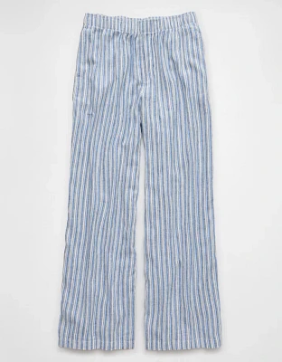 AE Weekend Vibes Linen-Blend Pull-On Pant