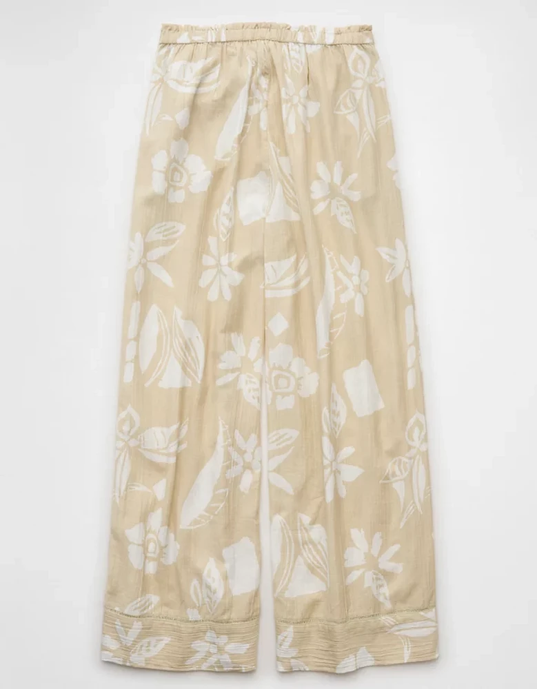 Pantalon à ceinture élastique taille haute AE