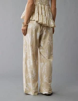 Pantalon à ceinture élastique taille haute AE