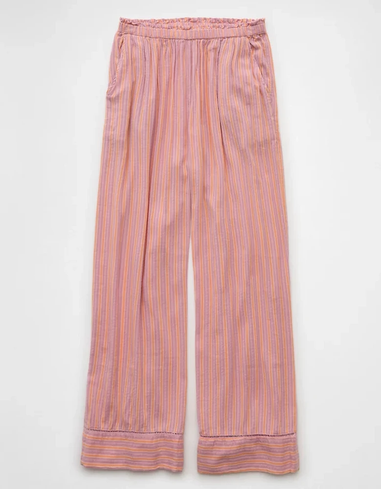 Pantalon à ceinture élastique taille haute AE