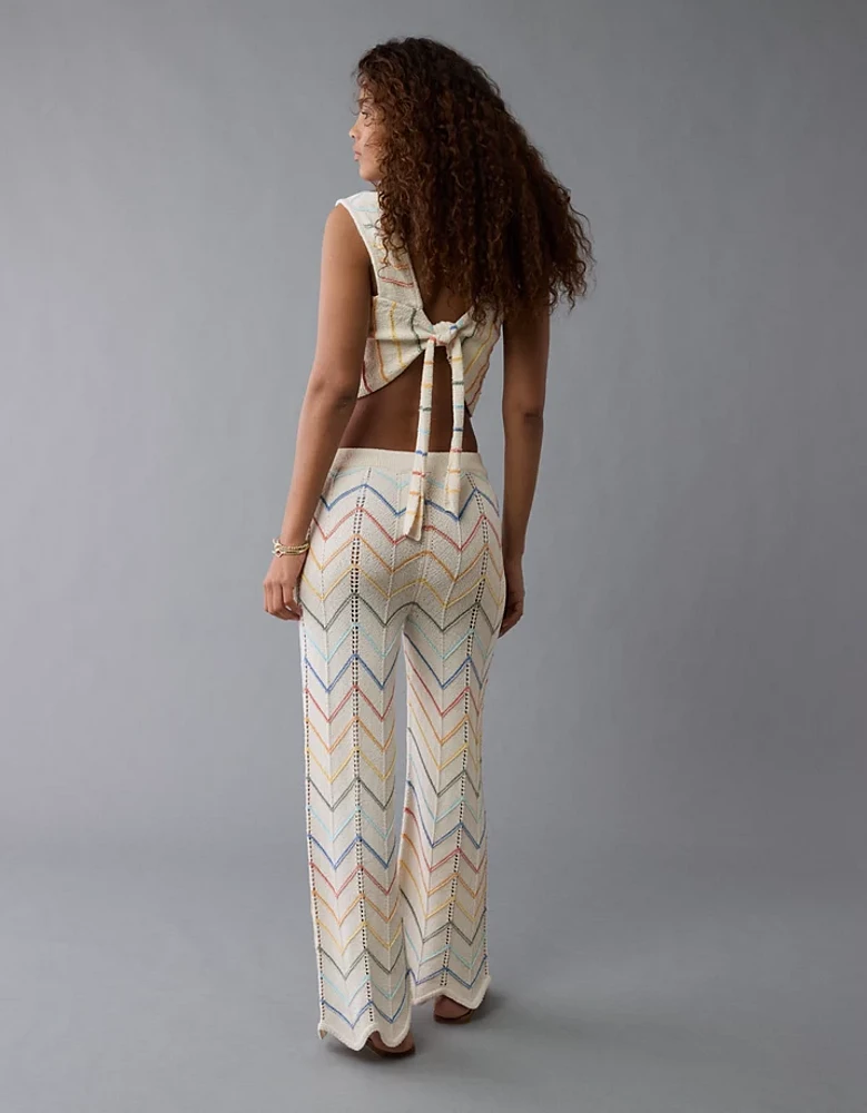 Pantalon au crochet à taille haute fierté AE