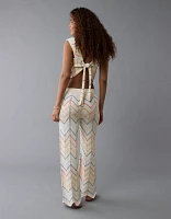 Pantalon au crochet à taille haute fierté AE