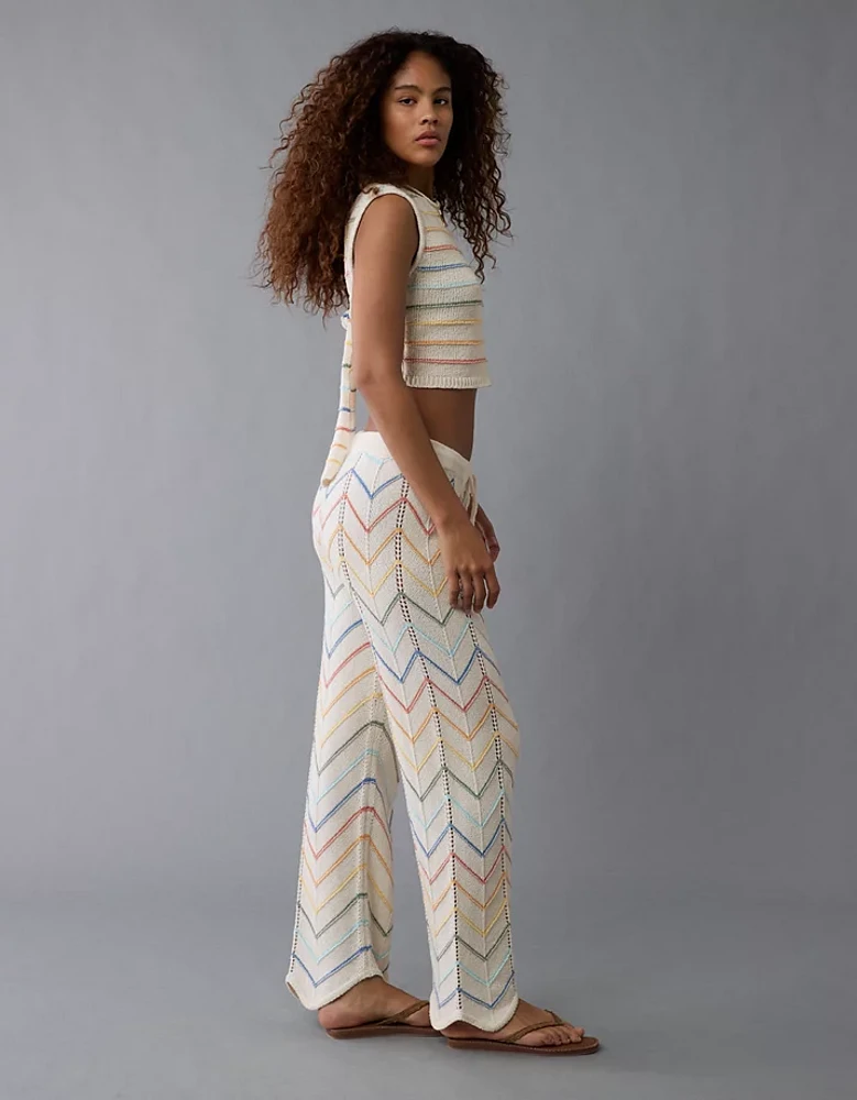 Pantalon au crochet à taille haute fierté AE