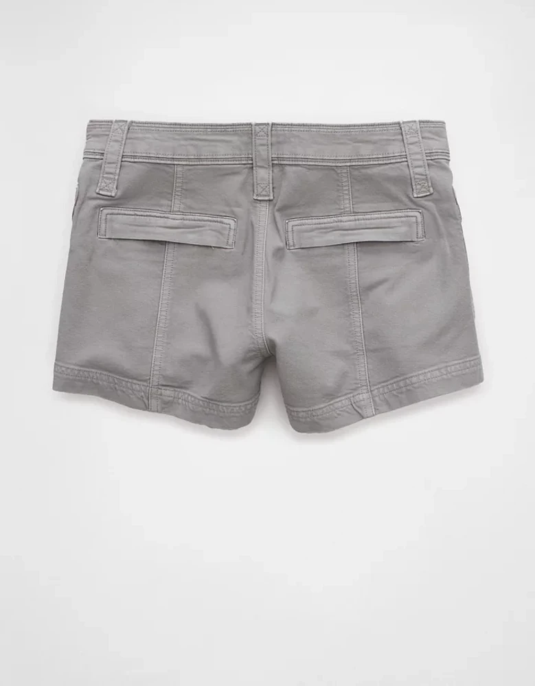 Short cargo court à taille basse extensible AE