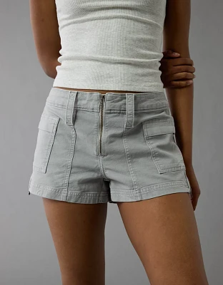 Short cargo court à taille basse extensible AE