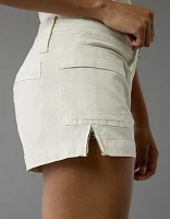 Short cargo court à taille basse extensible AE
