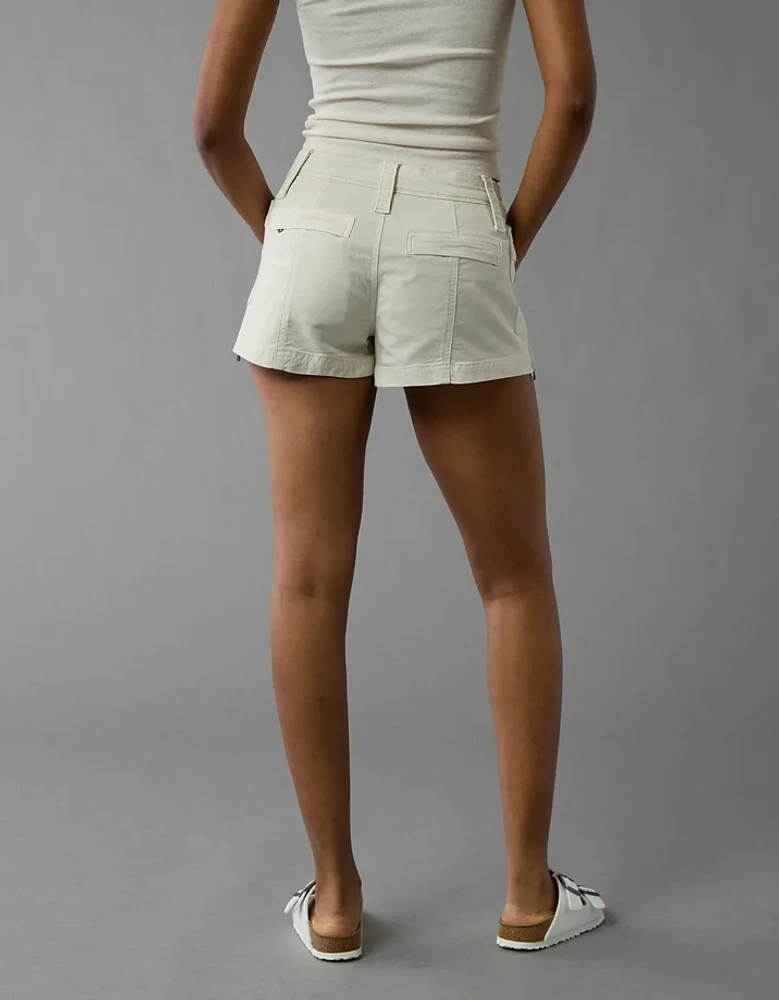 Short cargo court à taille basse extensible AE